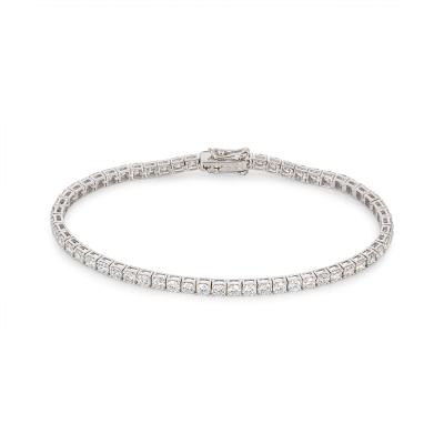 White Gold Diamond Tennis Bracelet 5.08ct