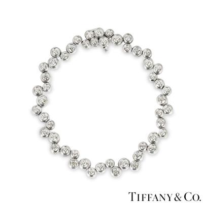 Tiffany & Co. Platinum Diamond Bubble Bracelet 3.65ct TDW