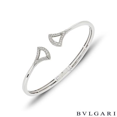 Bvlgari White Gold Diamond Divas Dream Bracelet 355625