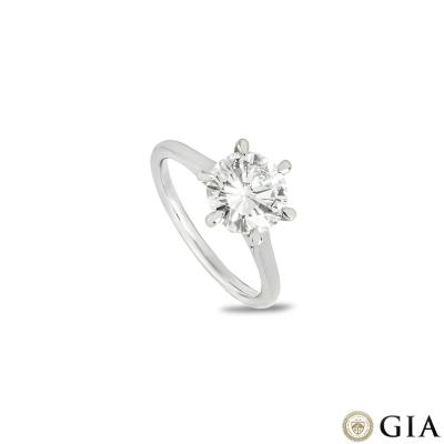 Platinum Round Brilliant Cut Diamond 2.06ct I/VS1