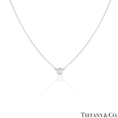 Tiffany & Co. Platinum Diamonds By The Yard Pendant 0.19ct G/VVS1 XXX