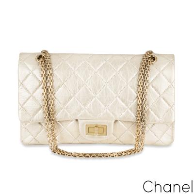 Chanel Cream 2.55 Reissue Maxi Double Flap Bag