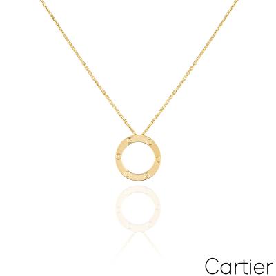 Cartier Yellow Gold Plain Love Pendant B7014200
