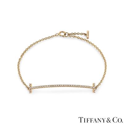 Tiffany & Co. Rose Gold Tiffany T Diamond Bracelet