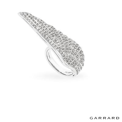 Garrard White Gold Wings Classic Large Diamond Ring