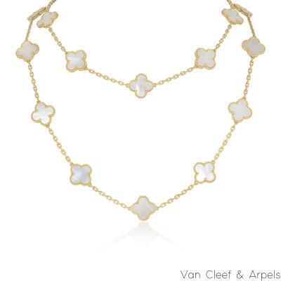 Van Cleef & Arpels Yellow Gold Vintage Alhambra Necklace VCARA42100