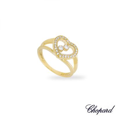 Chopard Yellow Gold Happy Diamonds Ring