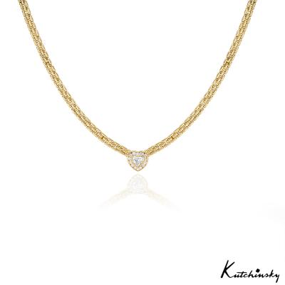 Kutchinsky Yellow Gold Diamond Heart Necklace 1.56ct TDW