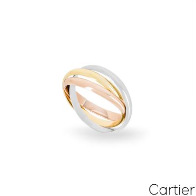 Cartier Tri-Colour Gold Trinity Ring Size 58 B4086100