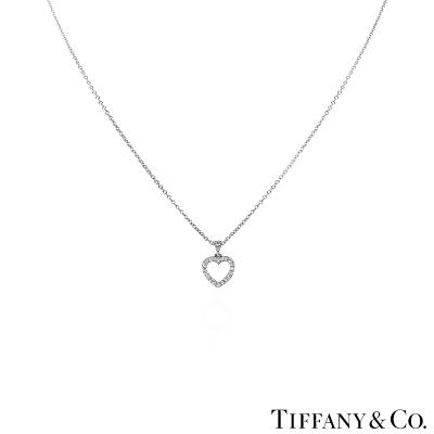 Tiffany & Co. Platinum Diamond Heart Pendant
