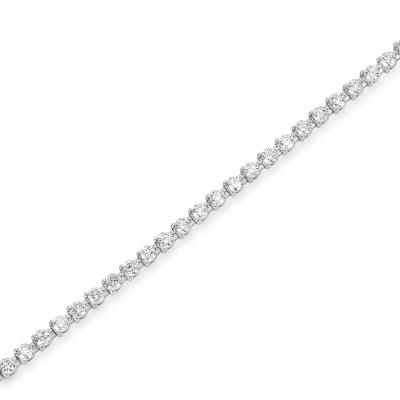 White Gold Diamond Tennis Bracelet 2.91ct TDW
