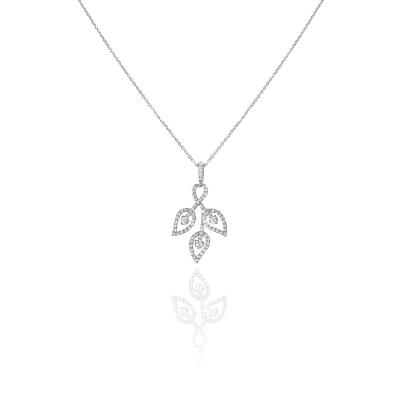 White Gold Diamond Pendant 0.41ct TDW
