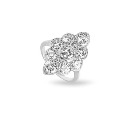 White Gold Diamond Ring 3.10ct TDW