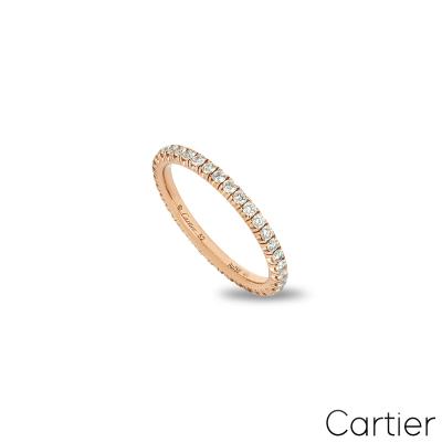 Cartier Rose Gold Diamond Étincelle de Cartier Full Eternity Ring B4086500