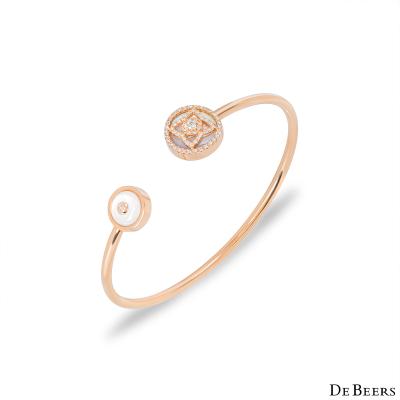 De Beers Rose Gold Mother of Pearl & Diamond Enchanted Lotus Bracelet B102175