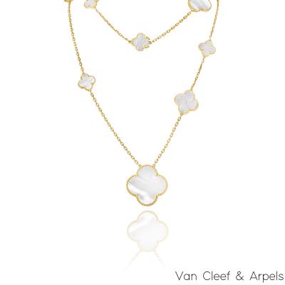 Van Cleef & Arpels Yellow Gold Magic Alhambra 11 Motif Necklace VCARD79500