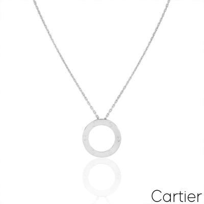 Cartier White Gold Love Necklace B7014300
