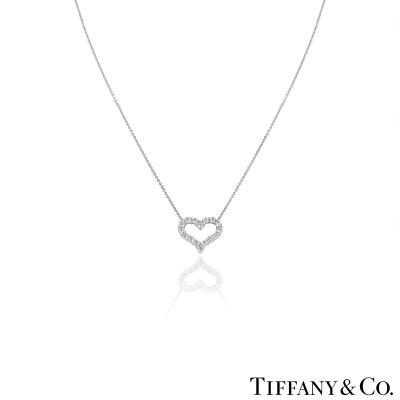 Tiffany & Co. Platinum Diamond Hearts Pendant 0.54ct TDW