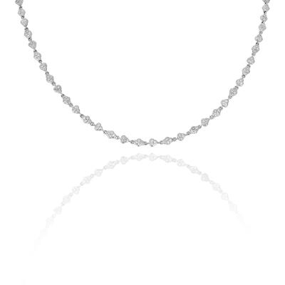 Platinum Diamond Long Chain Necklace 3.27ct TDW