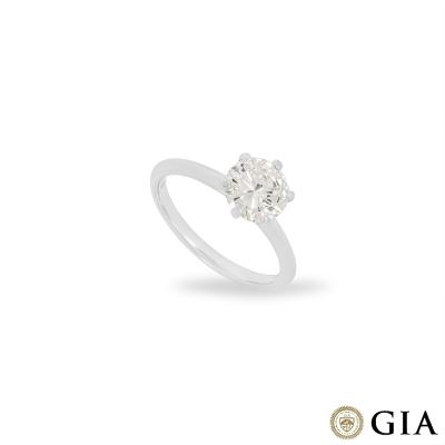 White Gold Round Brilliant Cut Diamond Ring 1.30ct M/VVS2