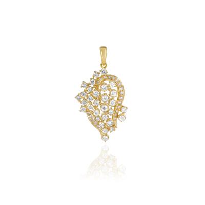 Yellow Gold Diamond Pendant 2.35ct TDW