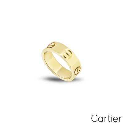 Cartier Yellow Gold Love Ring Size 48 B4084600