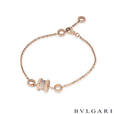 Bvlgari Rose Gold Diamond B.Zero1 Bracelet BR857358