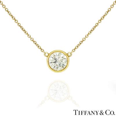 Tiffany & Co. Yellow Gold Diamonds By The Yard Pendant 1.20ct H/VVS1 XXX