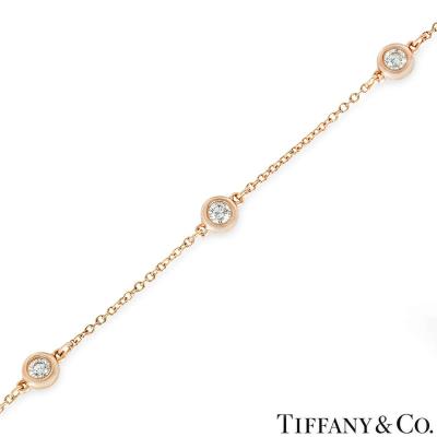 Tiffany & Co. Rose Gold Diamonds By The Yard Elsa Peretti Bracelet 60140745
