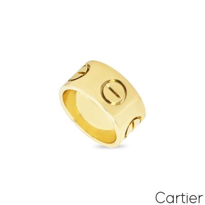 Cartier Yellow Gold Large Love Ring Size 59 B4227859