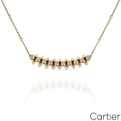 Cartier Rose Gold Clash de Cartier Diamond Necklace N7424312