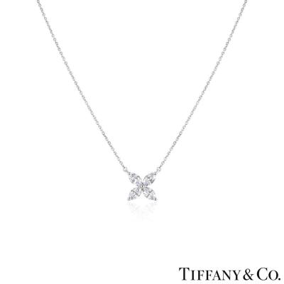 Tiffany & Co. Platinum Diamond Victoria Pendant 0.81ct TDW 14743715