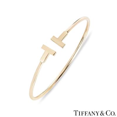 Tiffany & Co. Rose Gold Tiffany T Wire Bracelet Size Medium 60010744