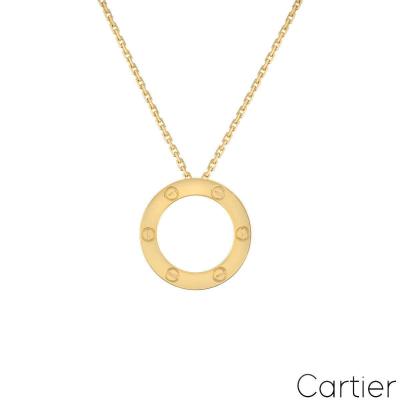 Cartier Yellow Gold Plain Love Necklace B7014200