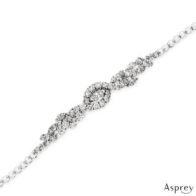 Asprey White Gold Diamond Bracelet 5.77ct TDW