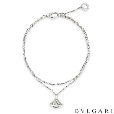Bvlgari White Gold Diamond Divas Dream Bracelet 0.26ct 351119