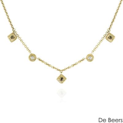 De Beers Yellow Gold Talisman Charm Necklace N10341200R042