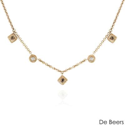 De Beers Rose Gold Talisman Charm Necklace N10341600R042