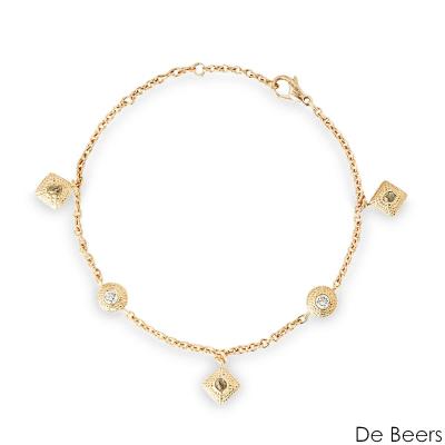 De Beers Rose Gold Talisman Charm Bracelet B103223