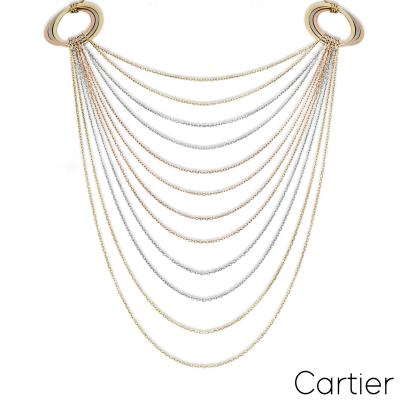 Cartier Tri-Colour Gold Multistrand Trinity de Cartier Necklace
