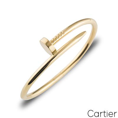 Cartier Yellow Gold Plain Just Un Clou Bracelet Size 20 B6048220