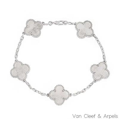 Van Cleef & Arpels White Gold Vintage Alhambra Bracelet VCARF48400 