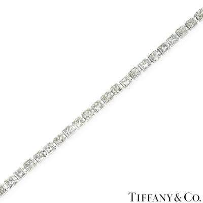 Tiffany & Co. White Gold Vintage Diamond Tennis Bracelet 2.85ct TDW