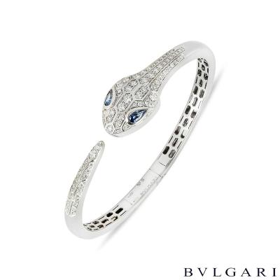 Bvlgari Serpenti Seduttori Diamond and Sapphire Bracelet 354100