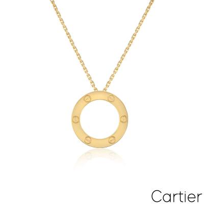 Cartier Yellow Gold Plain Love Necklace B7014200