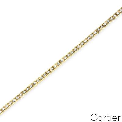 Cartier Yellow Gold Lanieres Diamond Bracelet B6015103