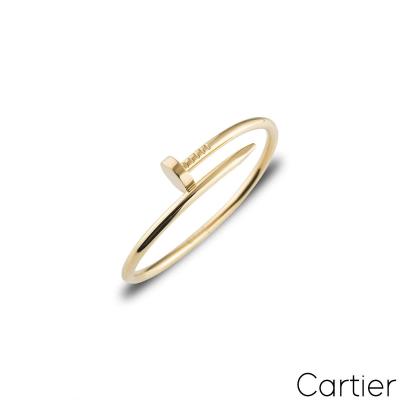 Cartier Yellow Gold Plain Juste Un Clou Bracelet Size 15 B6037815