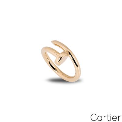 Cartier 18k Rose Gold Plain Juste un Clou Ring Size 52 B4092500