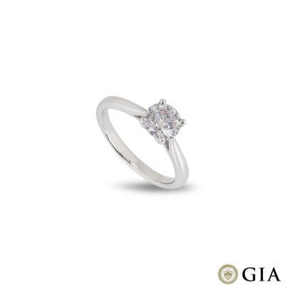  White Gold Light Pink Diamond Ring 1.09ct