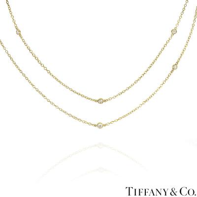 Tiffany & Co. Yellow Gold Diamonds By The Yard Elsa Peretti Necklace 10774241